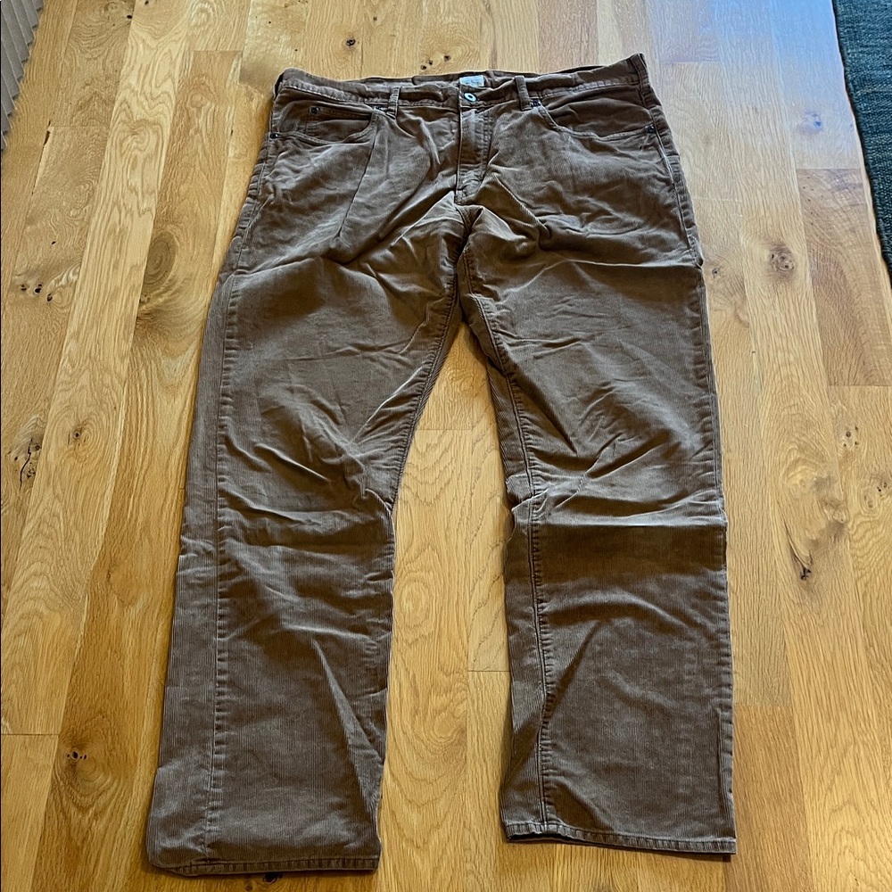 J. Crew Men's Corduroy Pants in Camel Brown